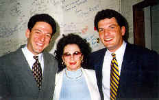 Flanked by John Pizzerelli and his brother